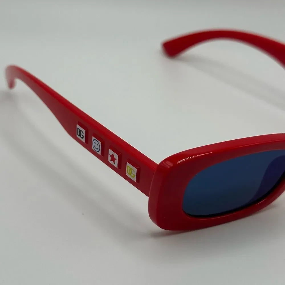 NEW DOLCE & GABBANA KIDS Sunglasses DX6006U 308825 Red Dark Grey Mirror Blue
